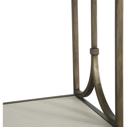 Belinda Cerused White / Brushed Brass Bookcase