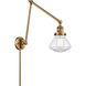 Olean 28 inch 60.00 watt Brushed Brass Swing Arm Wall Light, Franklin Restoration