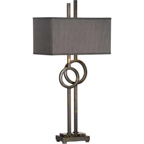 Wildwood 38 inch 60 watt Scorched Bronze Table Lamp Portable Light