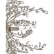 Tiara 6 Light 24 inch Silver Granello Chandelier Ceiling Light
