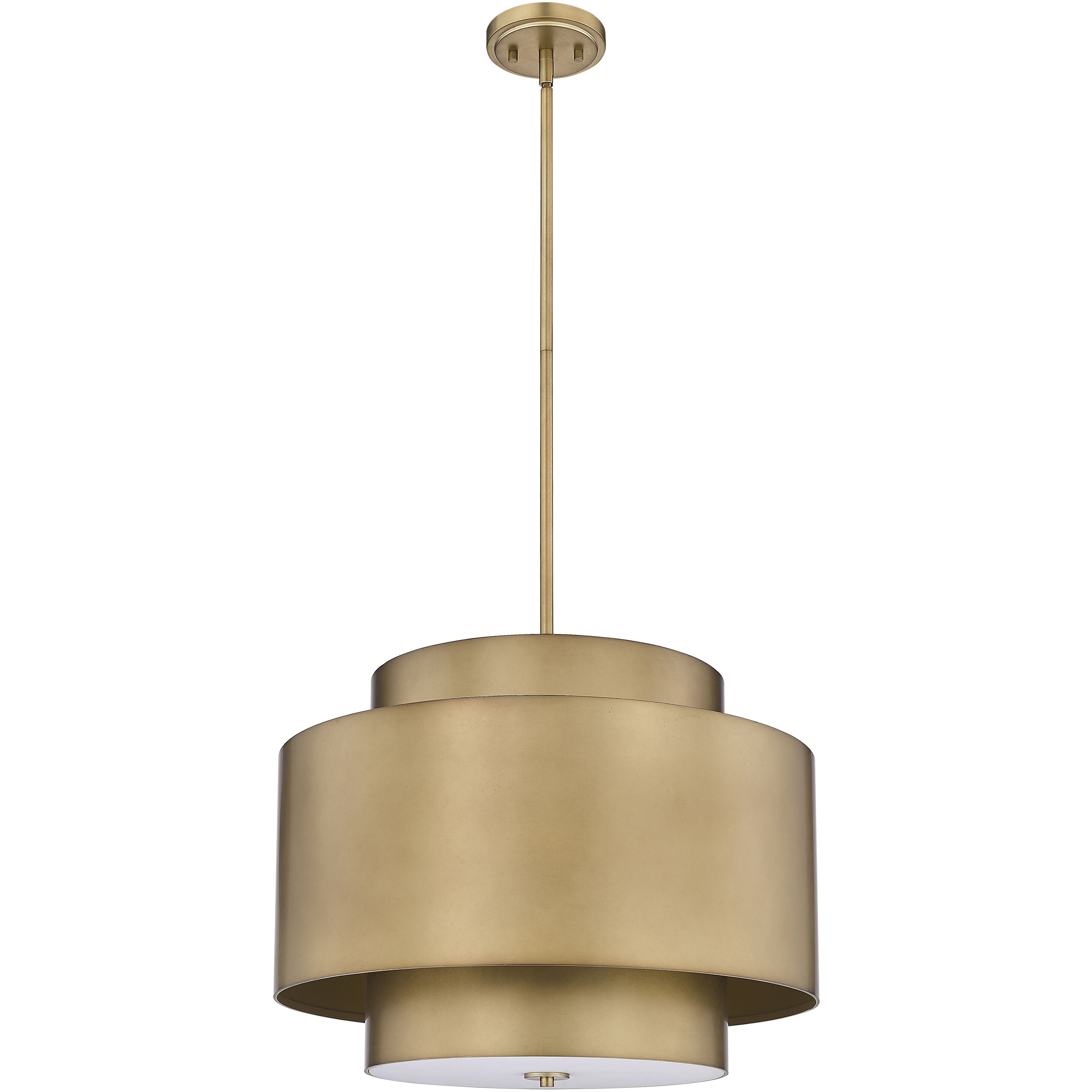 Harlech 3 Light 24.5 inch Rubbed Brass Chandelier Ceiling Light