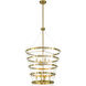 Ventari 8 Light 25 inch Warm Brass Pendant Ceiling Light