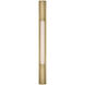 Ian K. Fowler Ellington LED 3 inch Hand-Rubbed Antique Brass Slimline Bath Light Wall Light