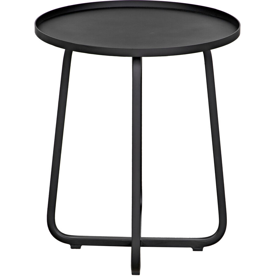 Kimana 24 X 20.5 inch Matte Black Side Table