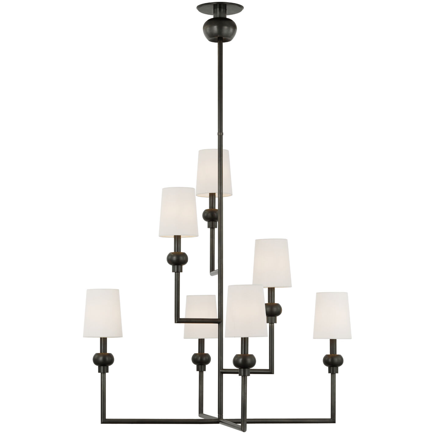 Paloma Contreras Comtesse LED 38.5 inch Bronze Offset Chandelier Ceiling Light, XL