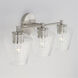 Beau 3 Light 24 inch Brushed Nickel Vanity Light Wall Light