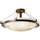 LumenAria 6 Light 21 inch Dark Bronze Semi Flush Mount Ceiling Light in Incandescent