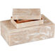 Perlas 10.5 inch Ivory/Natural Boxes, Set of 2
