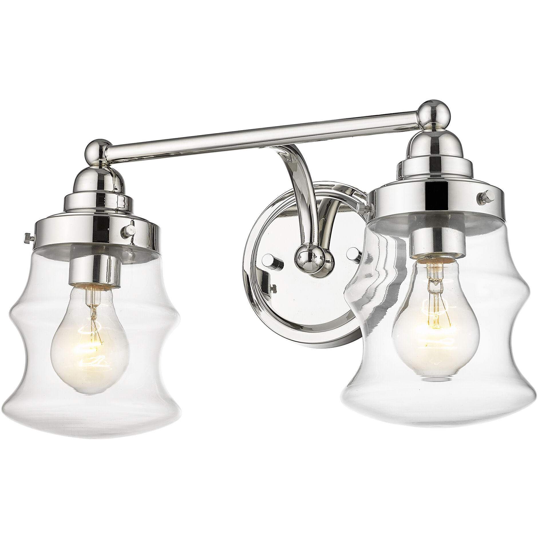 Keal 2 Light 16 inch Polished Nickel Vanity Light Wall Light