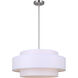 Landra 3 Light 22 inch Brushed Nickel Chandelier Ceiling Light