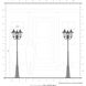 Oxford 3 Light 87 inch Soft Gold Outdoor Post Light, 3-Head