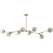 Canada 8 Light 18.11 inch Gold Chandelier Ceiling Light