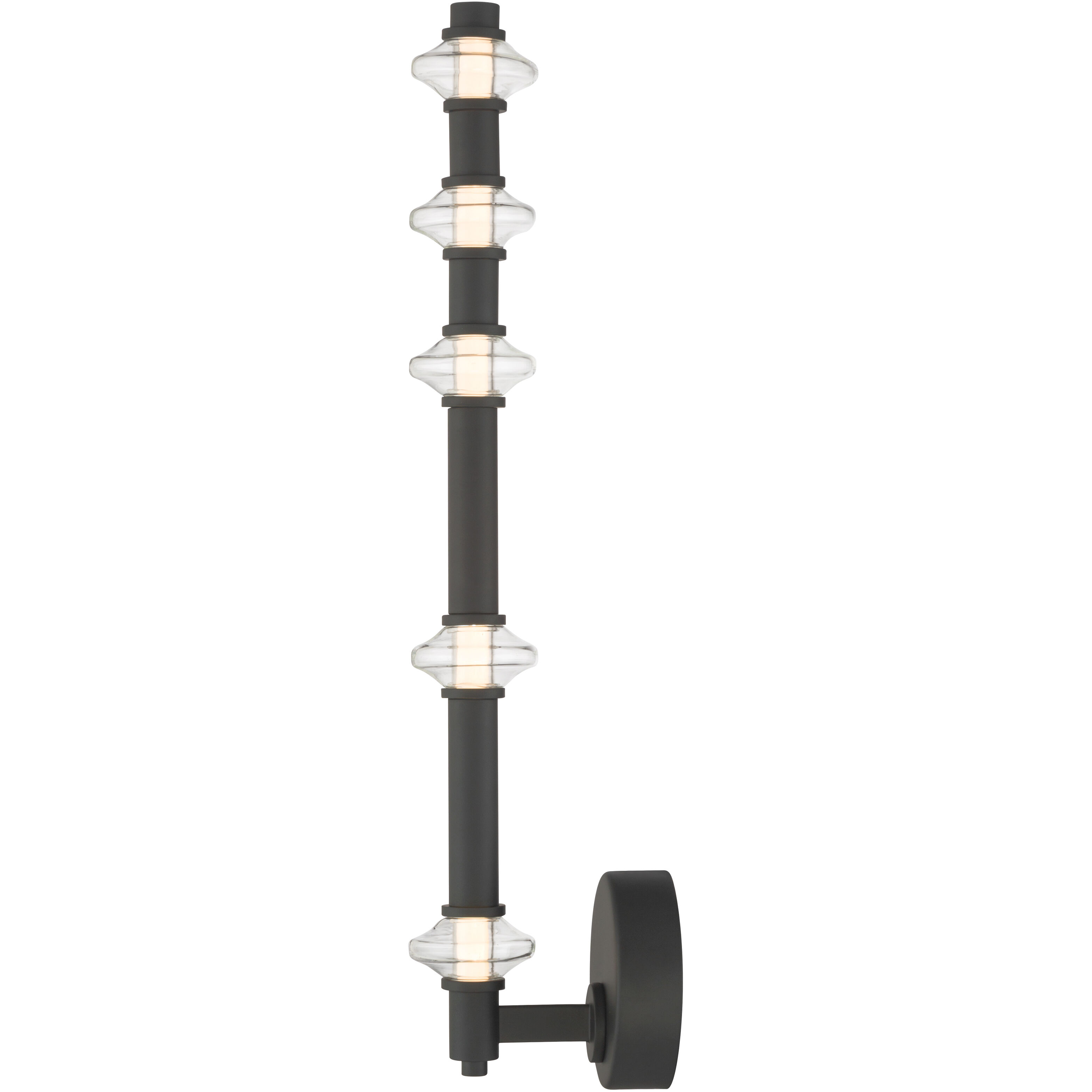 Pearl LED 4.5 inch Dark Matte Black Wall Sconce Wall Light