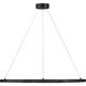 Kenna LED 33 inch Black Chandelier Ceiling Light