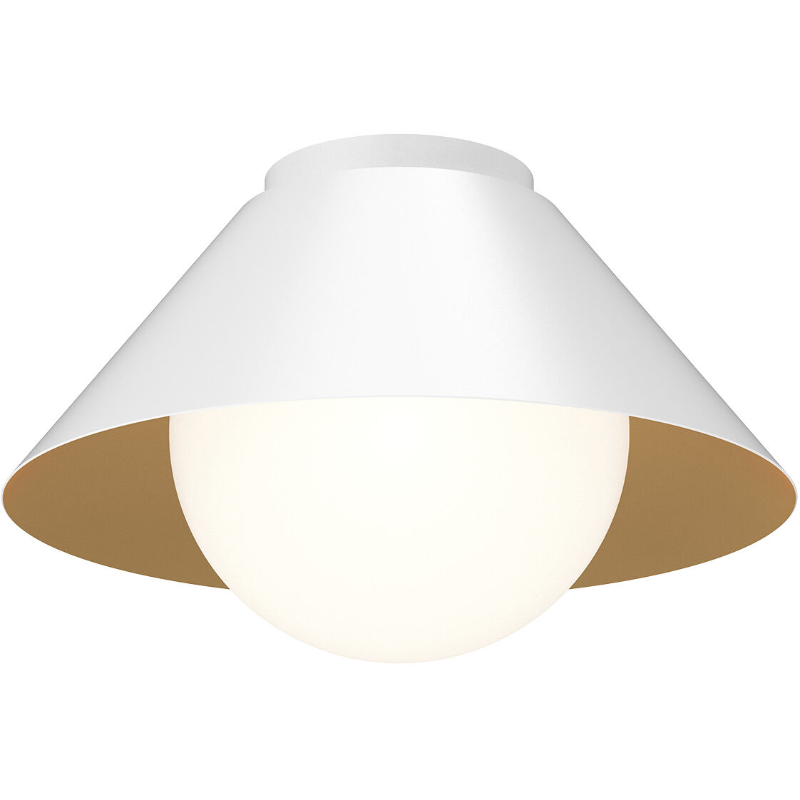 Alora Mood Remy 1 Light 13.5 inch White/Opal Glass Flush Mount Ceiling Light