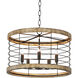 Homestead 5 Light 24 inch Driftwood and Black Chandelier Ceiling Light