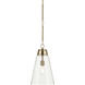 Marsailli 1 Light Champagne Bronze Pendant Ceiling Light, Medium