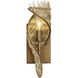 Flow 1 Light 5.5 inch Baguette and Natural Rattan Right Sconce Wall Light, Smithsonian Collaboration