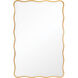 Candice 44 X 28 inch Gold Leaf Mirror, Rectangle