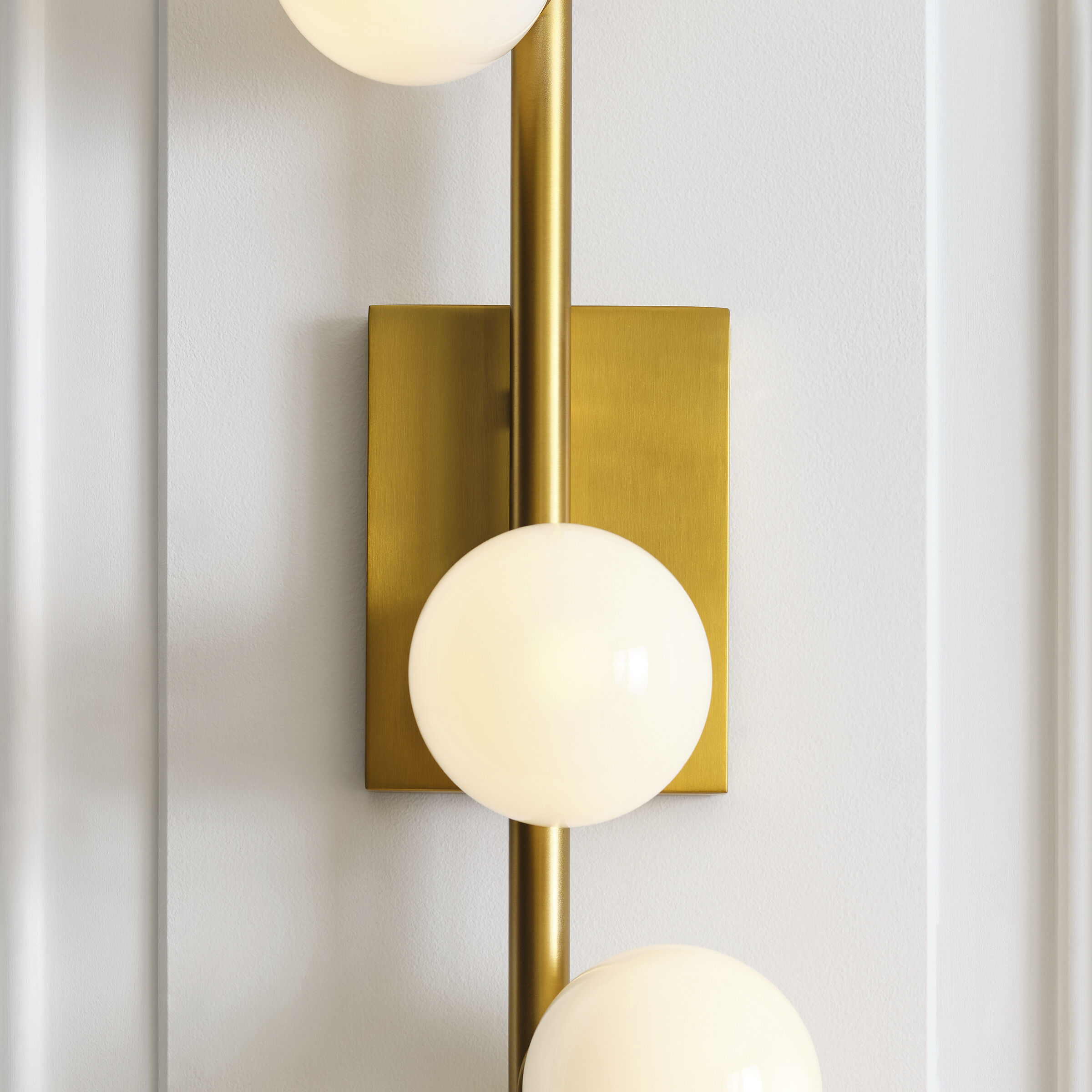 Sean Lavin Altair Bath Vanity Wall Light in Burnished Brass