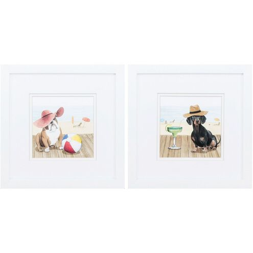 Waterside Collection Blue Framed Art