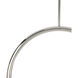 Happy LED 33.5 inch Polished Nickel Pendant Ceiling Light, Large