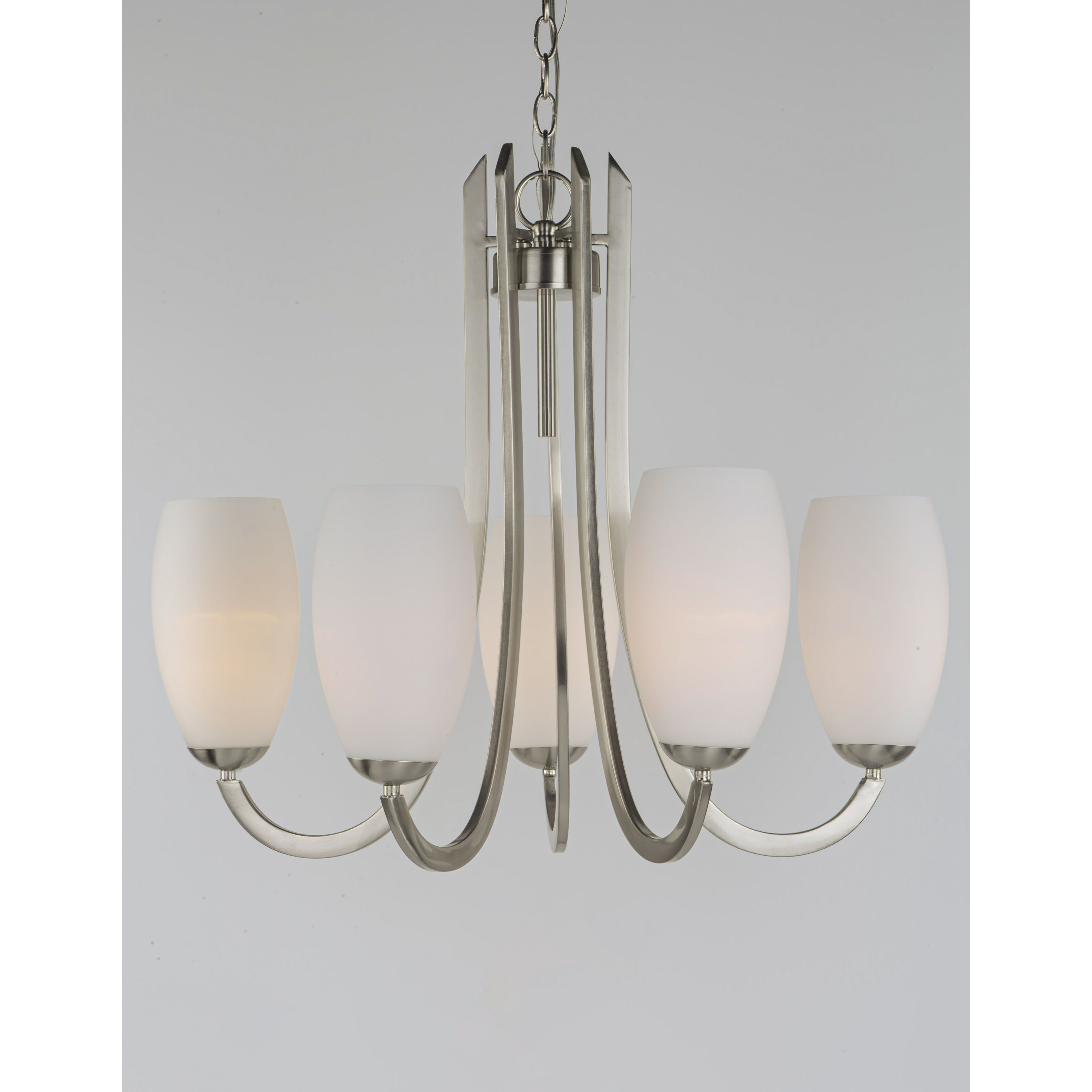 Taylor 5 Light 27.5 inch Satin Nickel Chandelier Ceiling Light