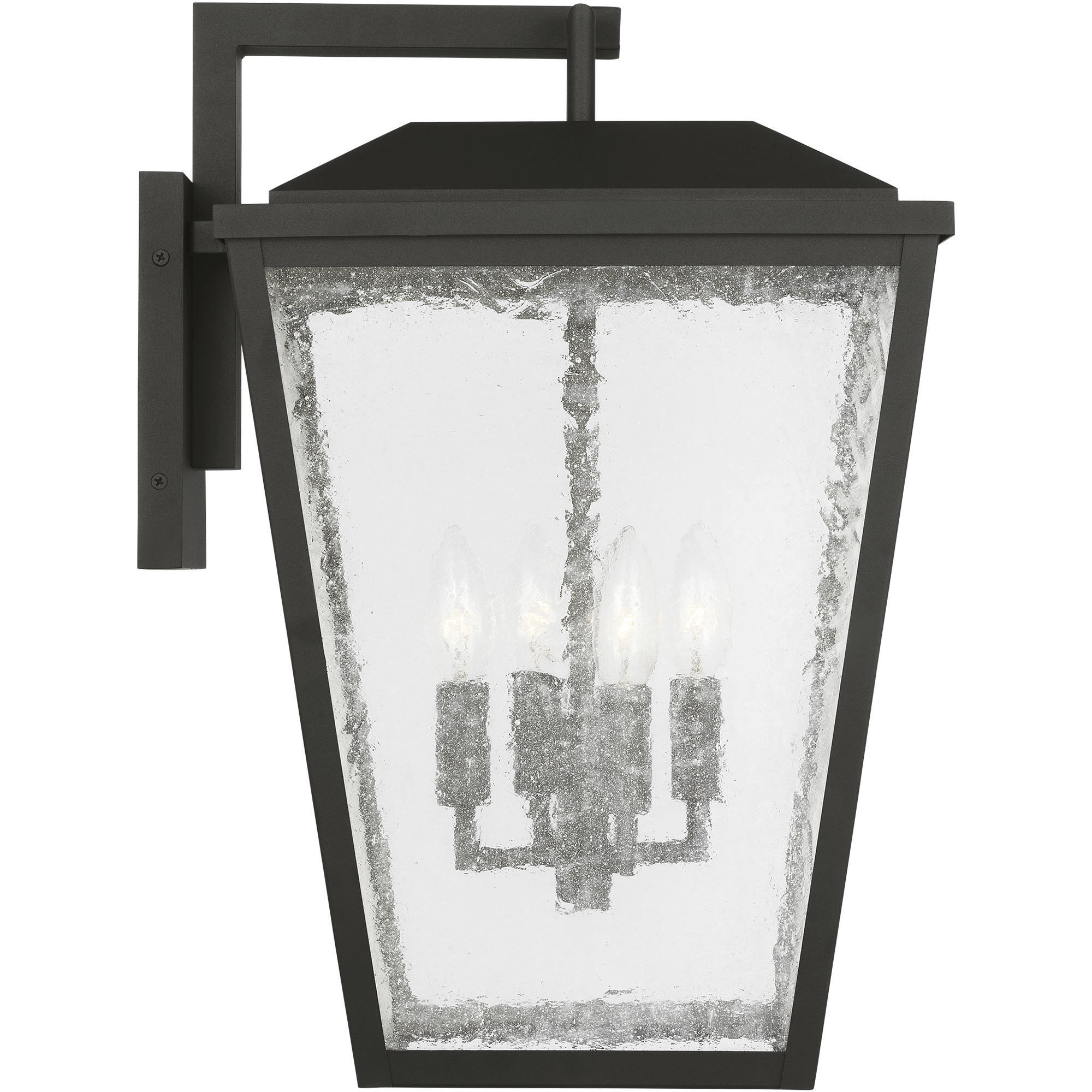 Drew & Jonathan Kennewick 4 Light 19 inch Textured Black Outdoor Wall Lantern, Large