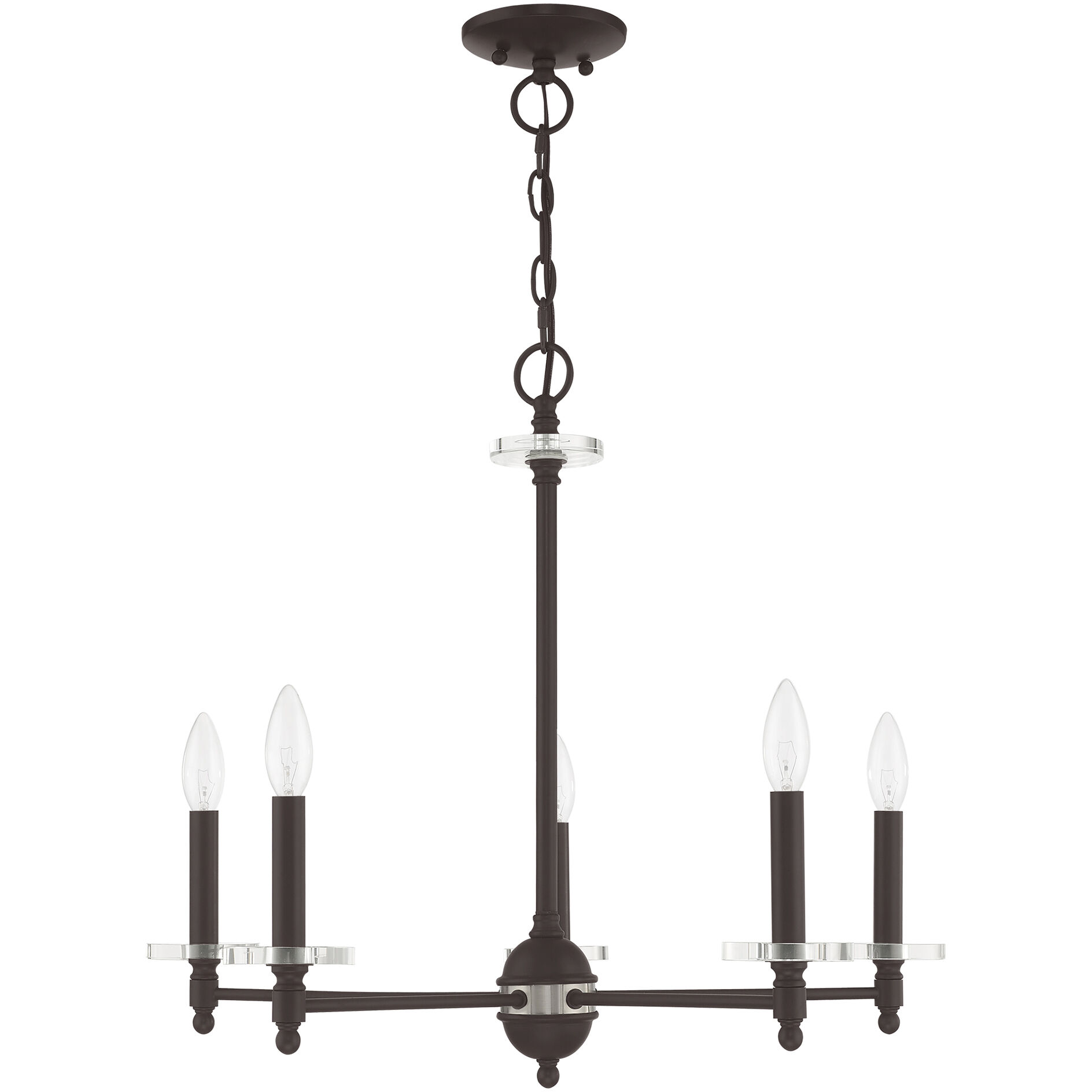Bennington 5 Light 25 inch Bronze Chandelier Ceiling Light