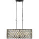 Windsor 8 Light 36 inch Carbon and Havana Gold Linear Pendant Ceiling Light
