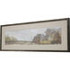 Focused Fields Gray and Brown and Green and Orange Framed Art