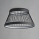 Loom LED 22.75 inch Black Flush Mount Ceiling Light