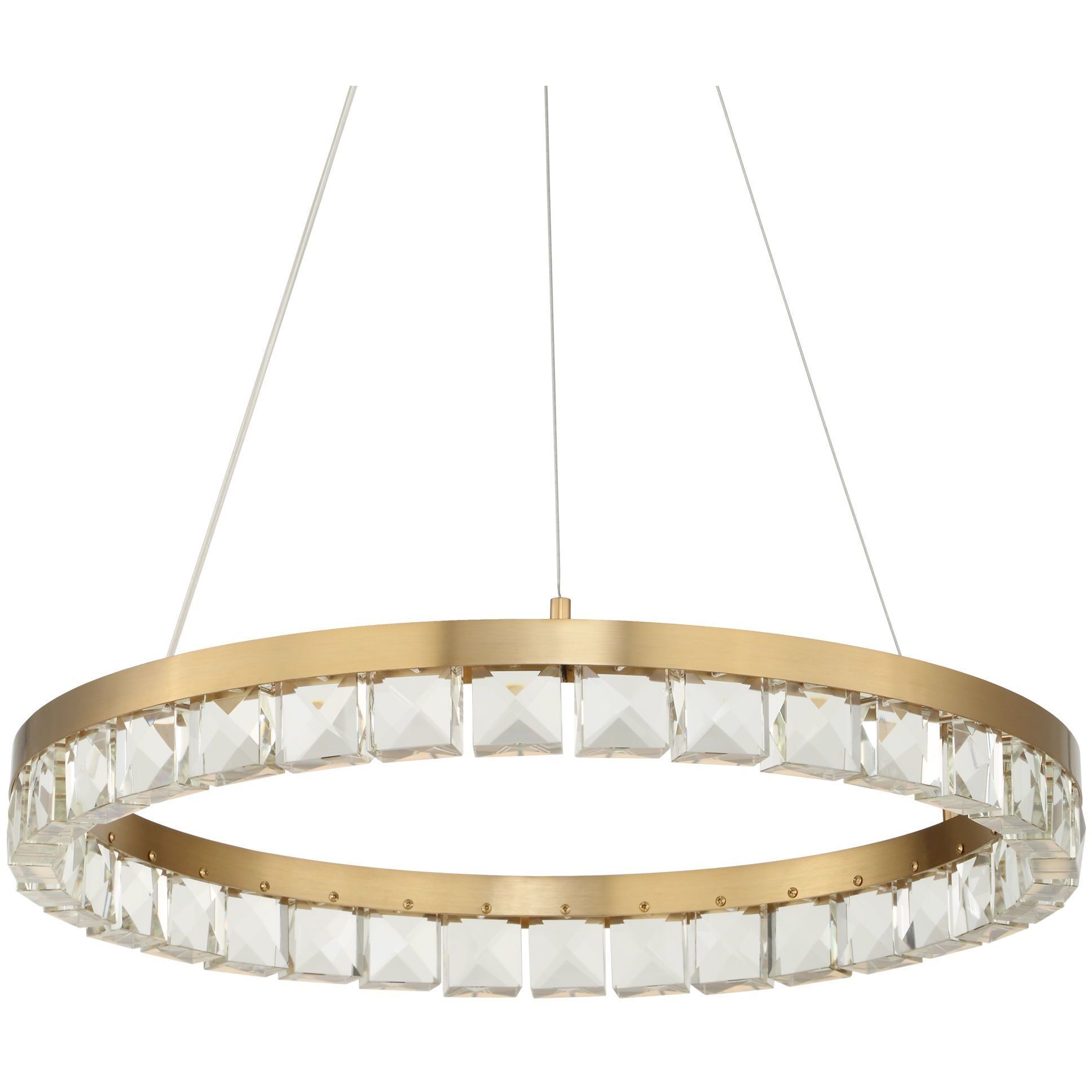 Segovia 28 inch Warm Brass Chandelier Ceiling Light