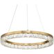 Segovia 28 inch Warm Brass Chandelier Ceiling Light
