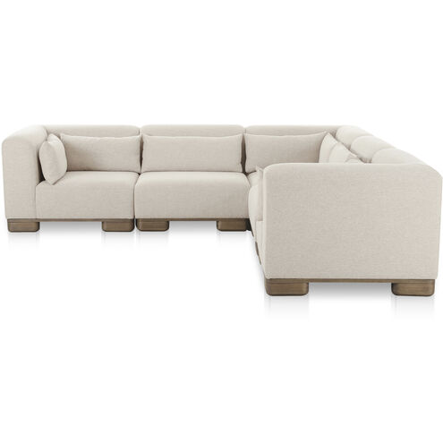 June Beige Modular Sectional, Classic L-Shaped