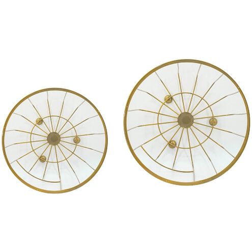 Carinae 15 inch Gold and Mirror Round Table