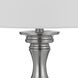 Rockland 32 inch 150.00 watt Brushed Steel Table Lamp Set Portable Light, Pair