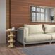 Robin Baron 24.5 X 18.25 inch Natural and Gold Drink Table