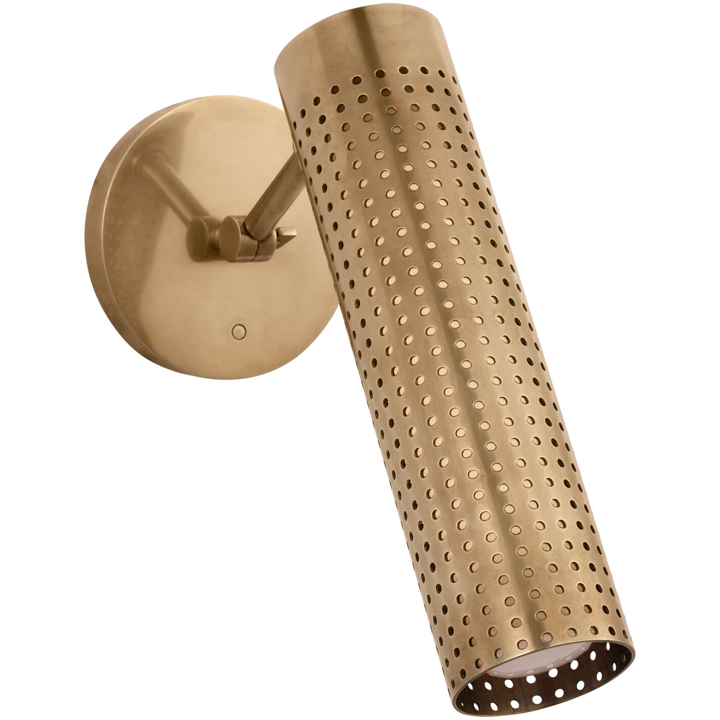 Kelly Wearstler Precision LED 4.5 inch Antique-Burnished Brass Articulating Sconce Wall Light