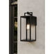 Edgewood 1 Light 19 inch Dark Matte Black Outdoor Wall Sconce