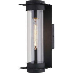 Brighton Park LED 14 inch Textured Black Outdoor Wall