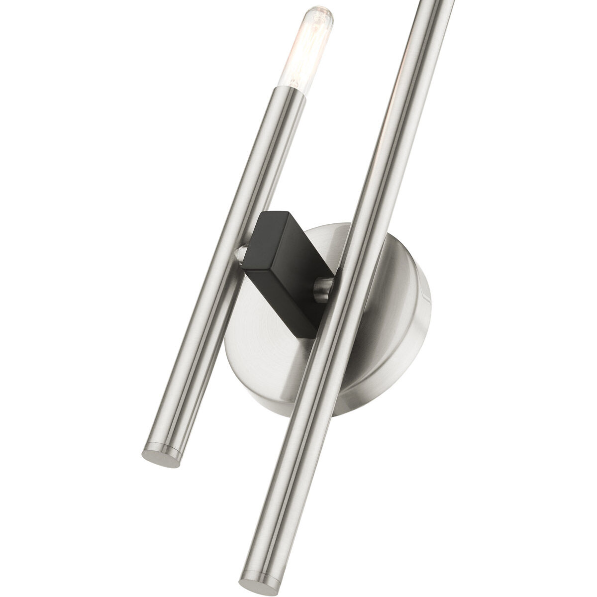 Denmark 2 Light 5 inch Brushed Nickel ADA ADA Double Sconce Wall Light