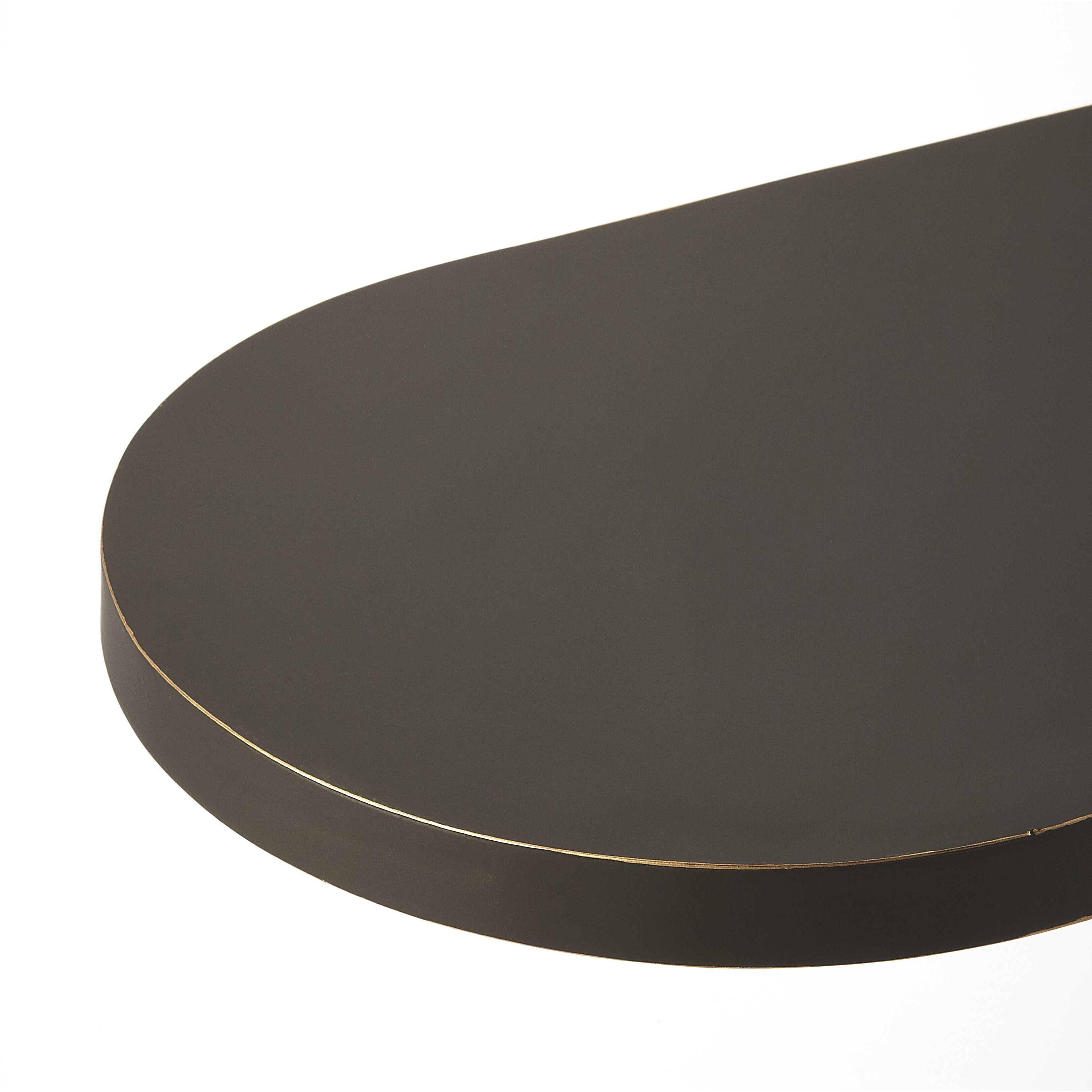 Metalworks Cleo  29 X 24 inch Black Gold Accent Table