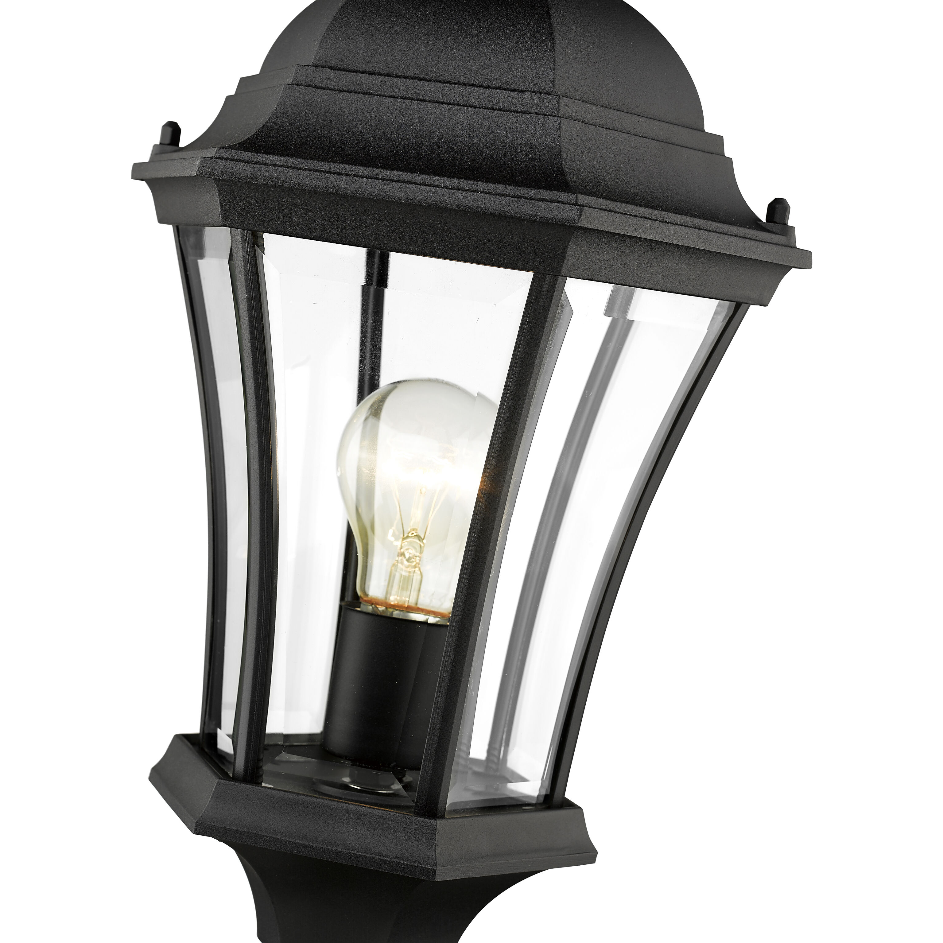 Wakefield 1 Light 24 inch Black Outdoor Pier Mounted Fixture