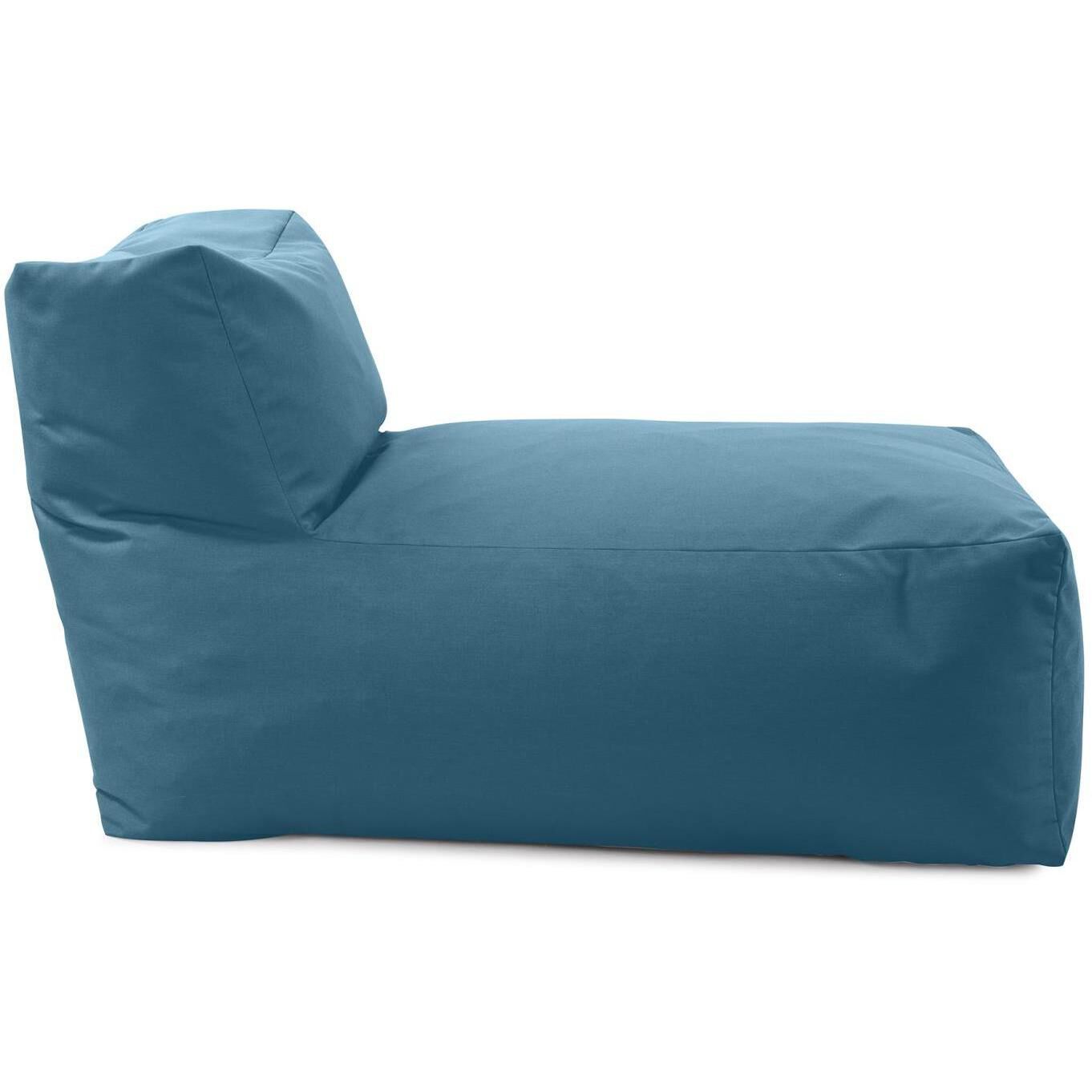 Seascape Turquoise Outdoor Pouf Lounge Cover