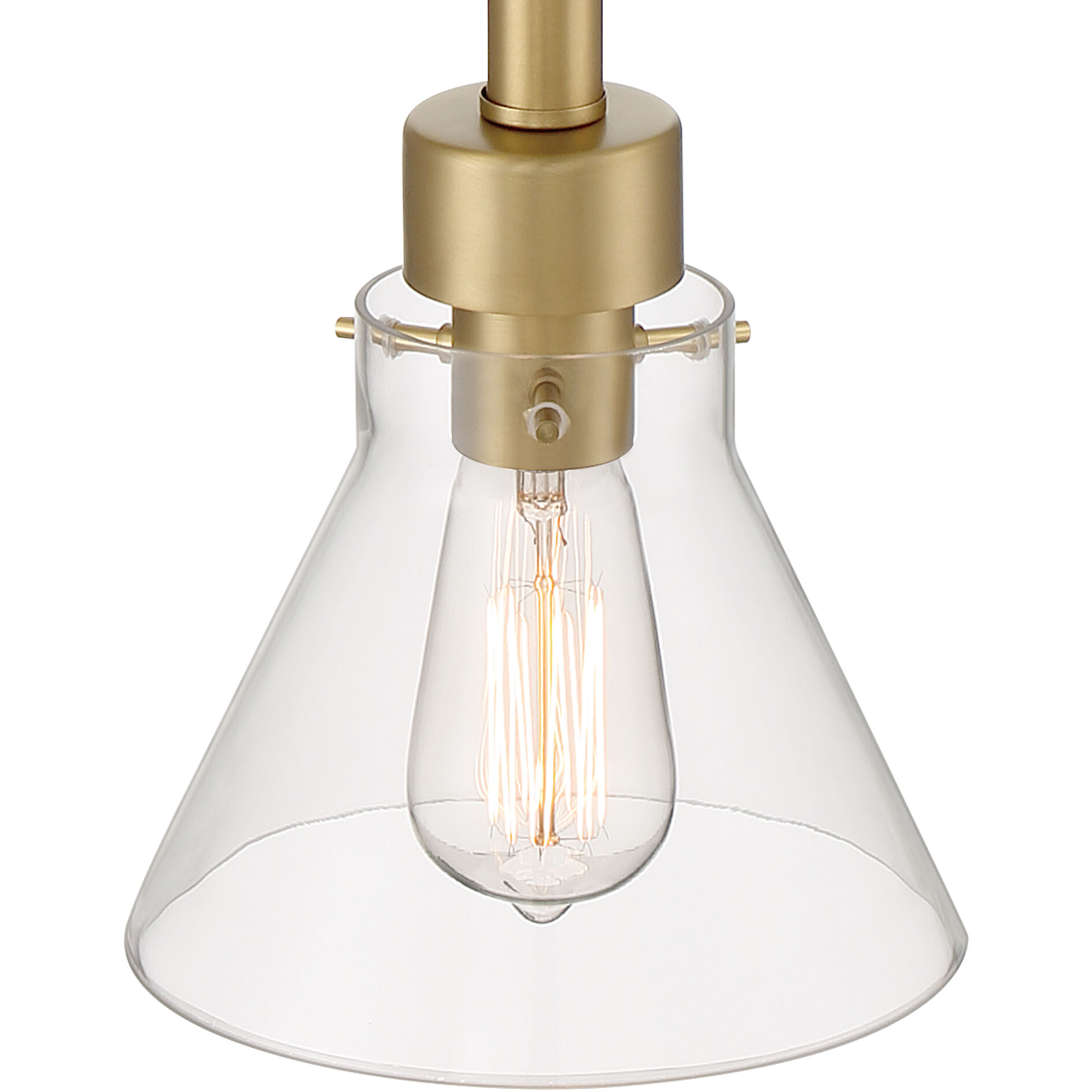 Willow Creek 1 Light 7 inch Brushed Gold Pendant Ceiling Light