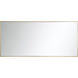 Monet 60 X 30 inch Brass Wall Mirror