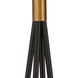 Fiction 71 inch 150 watt Bronze/Antique Brass Floor Lamp Portable Light