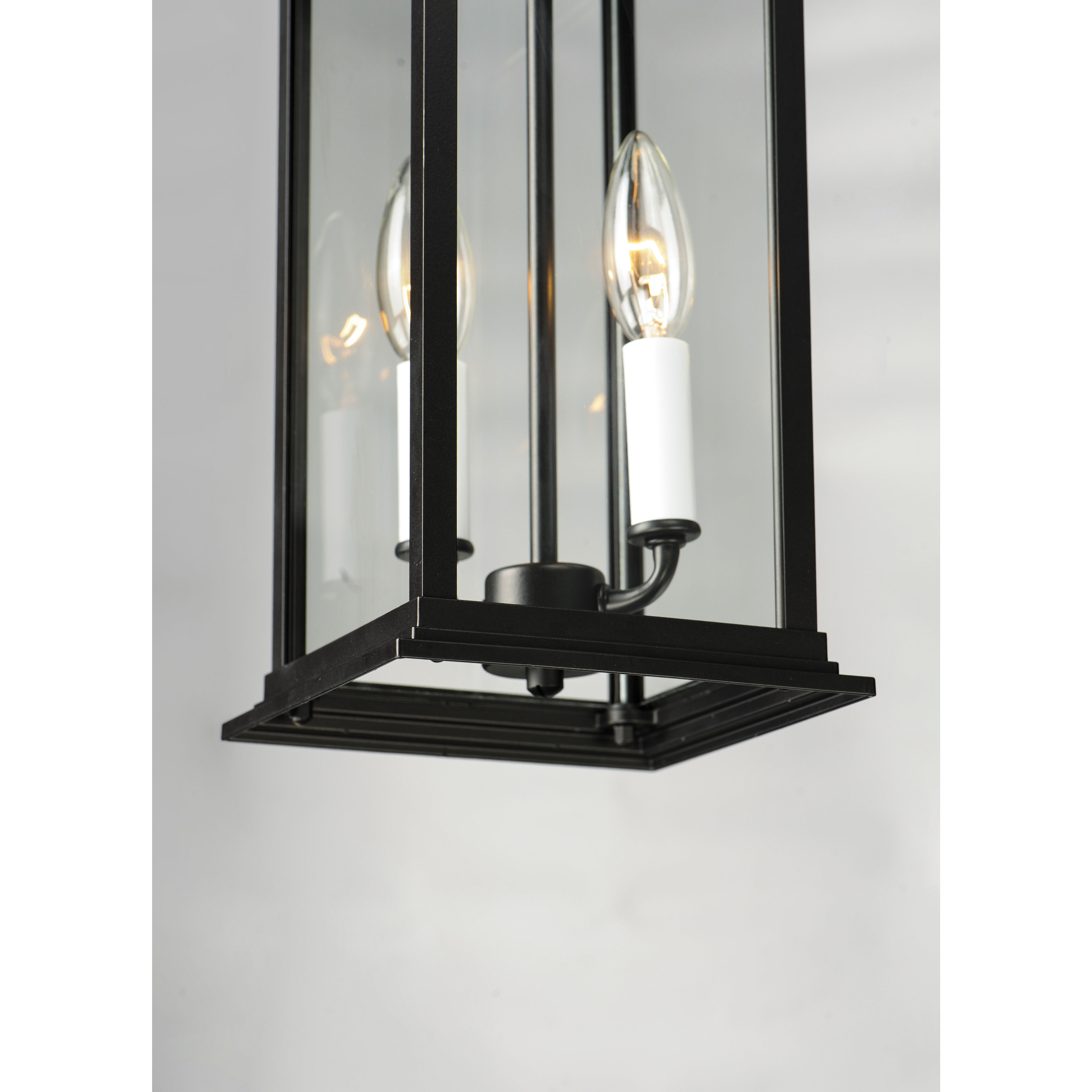 Vicksburg 2 Light 7 inch Black Outdoor Hanging Lantern