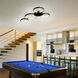 Capella 29.25 inch Black Semi-Flush Ceiling Light